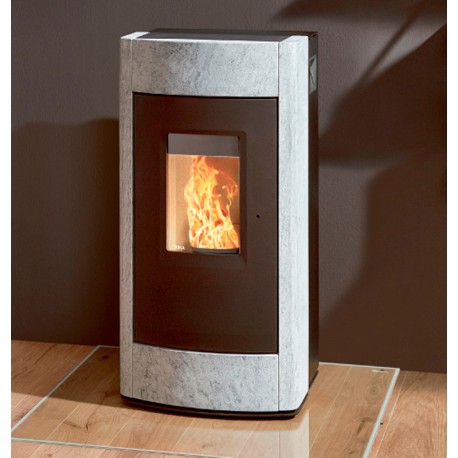 Estufa de pellet REVO II con piedra natural