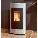 Estufa de pellet REVO II con piedra natural
