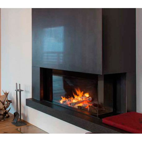 Hogar de leña con guillotina M-DESIGN Luna 900CR Diamond