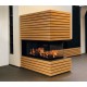 Llar de foc de llenya amb guillotina M-DESIGN Luna 750RD Diamond