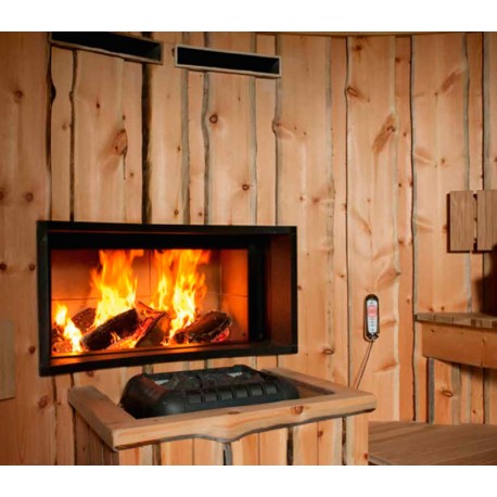 Llar de foc de llenya amb guillotina M-DESIGN Luna 850H Diamond