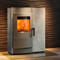 Estufa mixta de llenya i pellets INDUO II de RIKA
